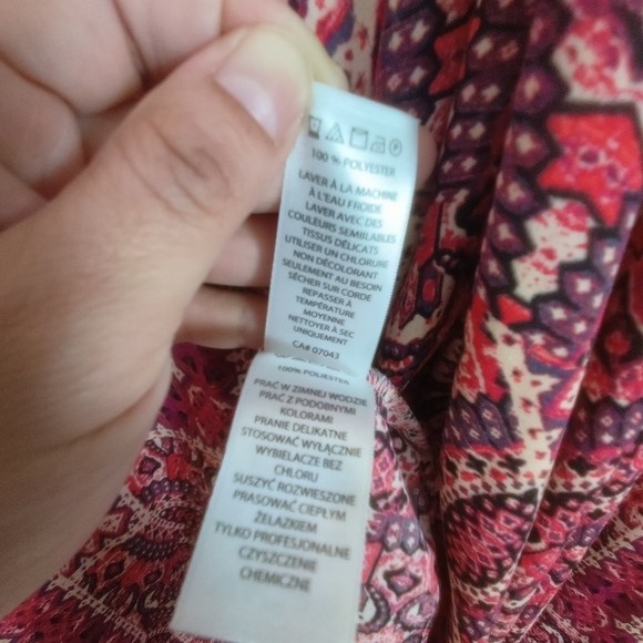 Cynthia‎ Rowley Multicolor Asymmetrical Cover Up Dress Women Sz 10 Casual Tunic - Picture 12 of 12